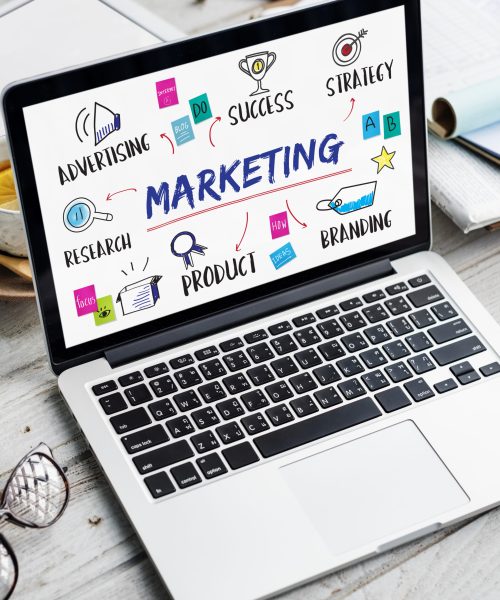 Marketing Ideas Share Research Planning Concept